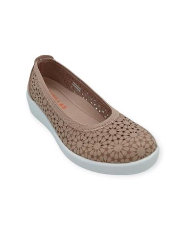 Zapatos de cuña de Mujer D`CUTILLAS ZAPATO CALADO BEIGE