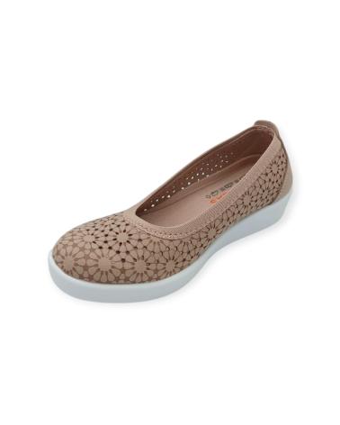 Zapatos de cuña de Mujer D`CUTILLAS ZAPATO CALADO BEIGE