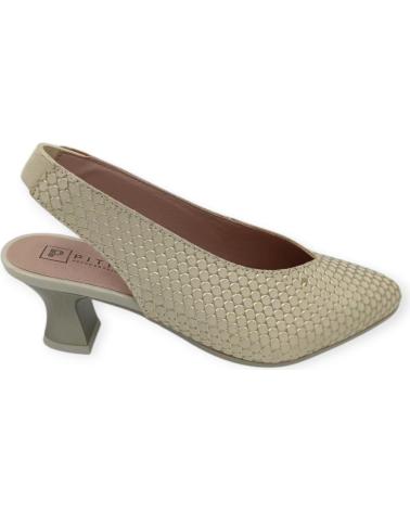 Bailarinas de Mujer PITILLOS ZAPATO SALON PIEL AMARILLO