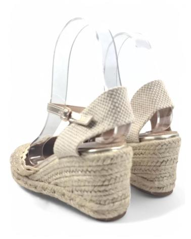 Sandales pour Femme TIMBOS SANDALIA CUNA ESPARTO MUJER ORO 131292 AMARILLO