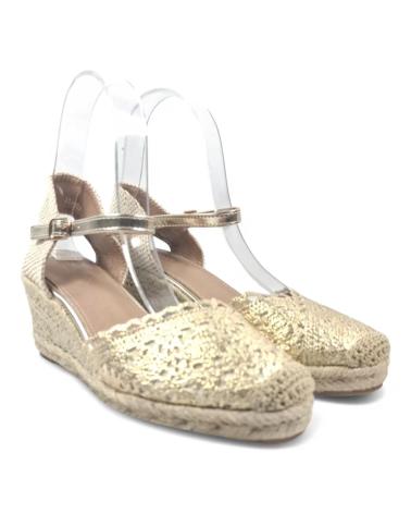 Sandales pour Femme TIMBOS SANDALIA CUNA ESPARTO MUJER ORO 131292 AMARILLO