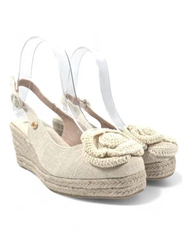 Sandales pour Femme TIMBOS SANDALIA CUNA ESPARTO MUJER 131290 BEIGE