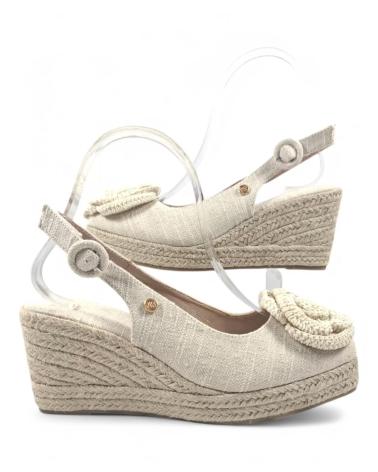 Sandales pour Femme TIMBOS SANDALIA CUNA ESPARTO MUJER 131290 BEIGE