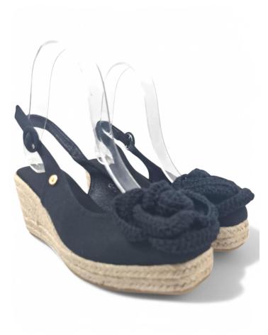 Sandales pour Femme TIMBOS SANDALIA CUNA ESPARTO MUJER 131289 NEGRO