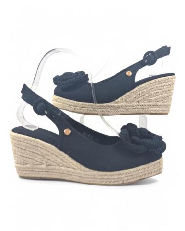 Sandales pour Femme TIMBOS SANDALIA CUNA ESPARTO MUJER 131289 NEGRO