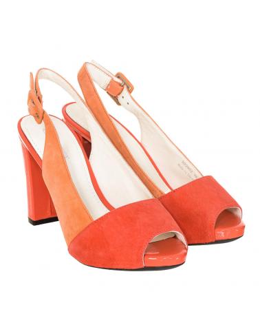 Sandalias de Mujer GEOX SANDALIA TACON MUJER PIEL CORAL-MELOCOTóN