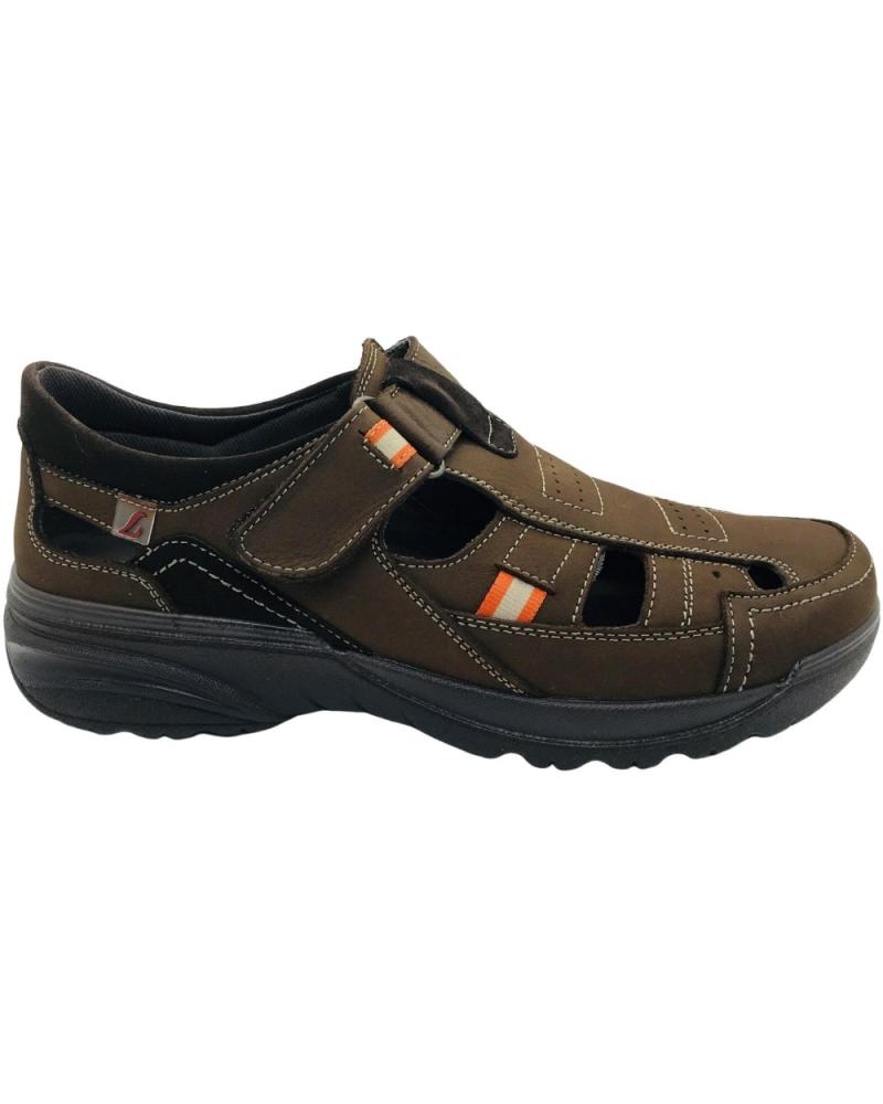 LUISETTI SANDALIA CERRADA HOMBRE BRONX 16250ST MARRON