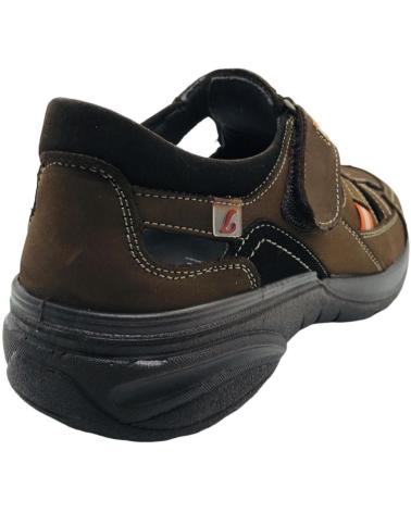 LUISETTI SANDALIA CERRADA HOMBRE BRONX 16250ST MARRON