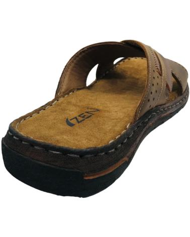 ZEN SANDALIA PIEL HOMBRE 5732 MARRON