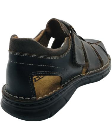 ZEN SANDALIA PIEL HOMBRE 7402 MARRON