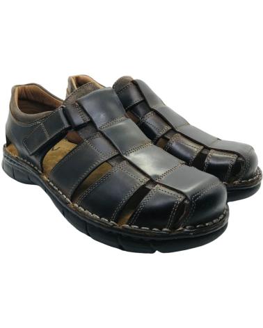 ZEN SANDALIA PIEL HOMBRE 7402 MARRON