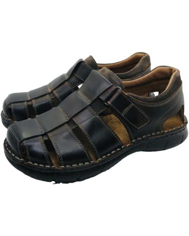 ZEN SANDALIA PIEL HOMBRE 7402 MARRON