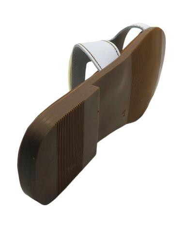 OH MY SANDALS SANDALIA PLANA PIEL MUJER 5565 BLANCO