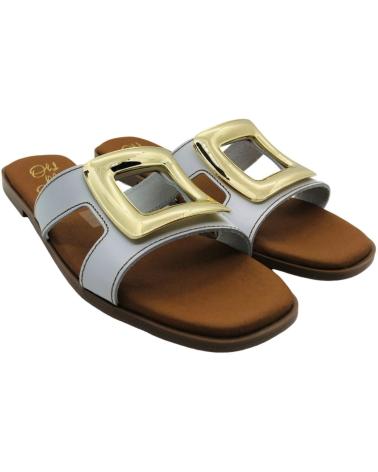 OH MY SANDALS SANDALIA PLANA PIEL MUJER 5565 BLANCO