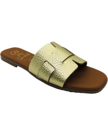 OH MY SANDALS SANDALIA PLANA PIEL MUJER 5550 PLATINO