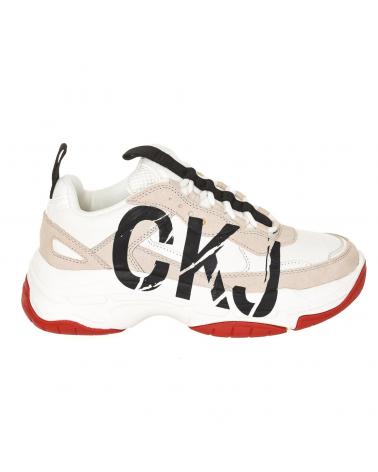 Man Zapatillas deporte CALVIN KLEIN SNEAKER MIZAR CON PLATAFORMA BLANCO-PIEDRA