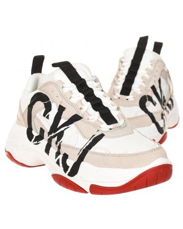 Man Zapatillas deporte CALVIN KLEIN SNEAKER MIZAR CON PLATAFORMA BLANCO-PIEDRA