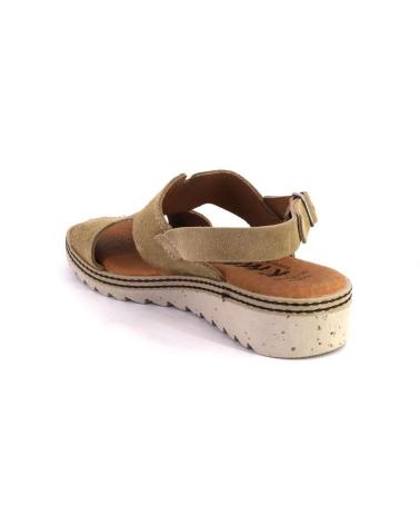 MARCA INEXISTENTE KAMINA 7005 SANDALIAS DE MUJER ANTE SERRAJE ARENA