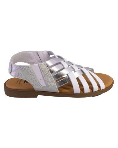 MARCA INEXISTENTE KAMINA T1101 SANDALIAS DE MUJER PIEL BLANCO