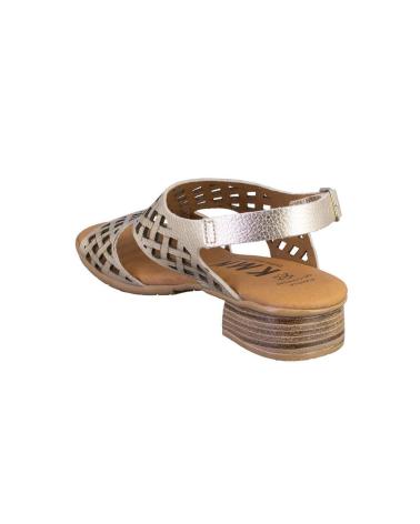 MARCA INEXISTENTE KAMINA 2088 SANDALIAS DE MUJER PIEL PLATINO