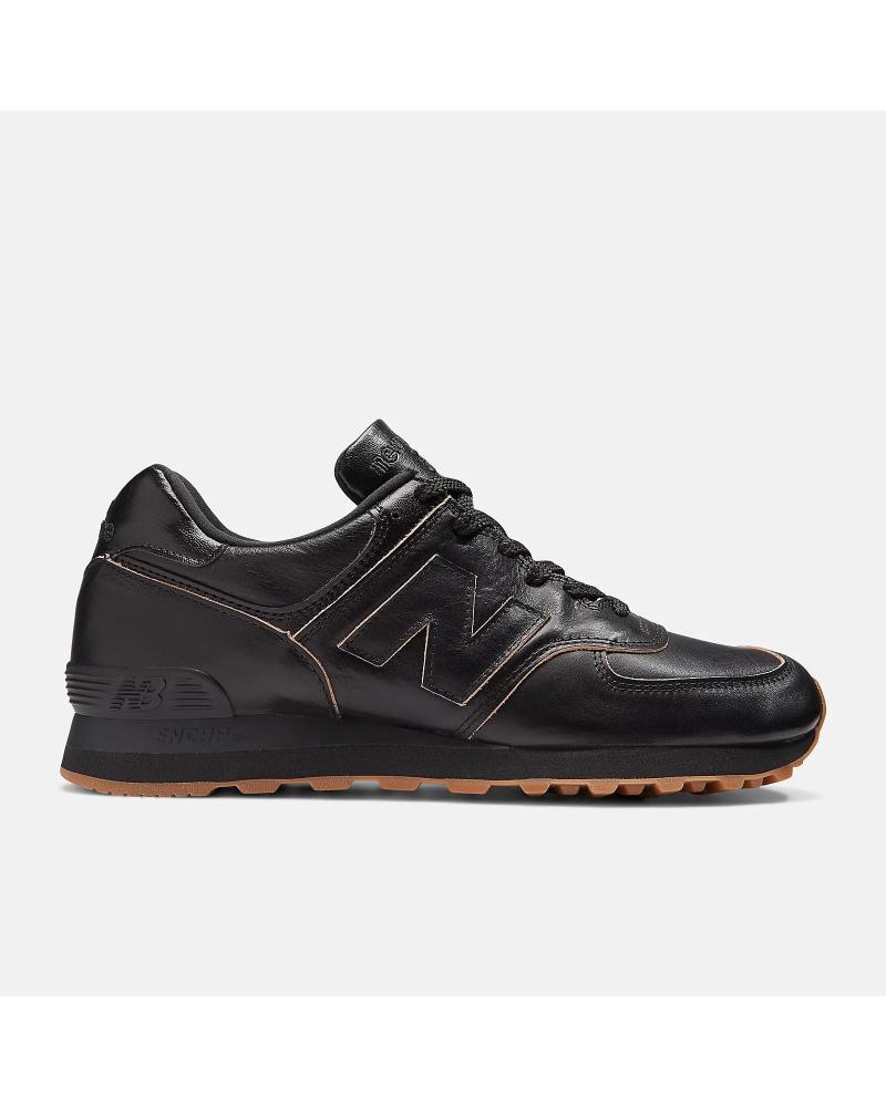 NEW BALANCE MADE IN UK 576 - BISCUIT EDGE LEATHER - 41 1-2 BLACK