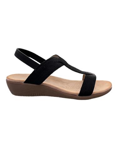 AMARPIES SANDALIAS MUJER CUNA GOMA ABZ26621 NEGRO VARIOS COLORES