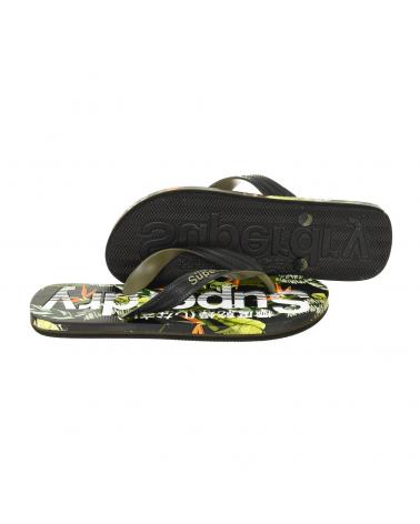 Chanclas De Hombre SUPERDRY CHANCLAS FLIP FLOP  NEGRO-VERDE OSCURO