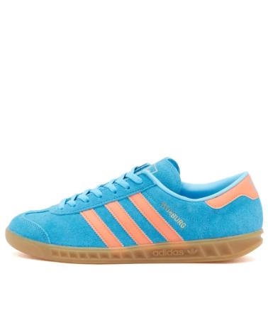 ADIDAS HAMBURG WOMAN JS0682 SKY RUSH - SEMI CORAL - GOLD METALLIC - ROYAL BLUE