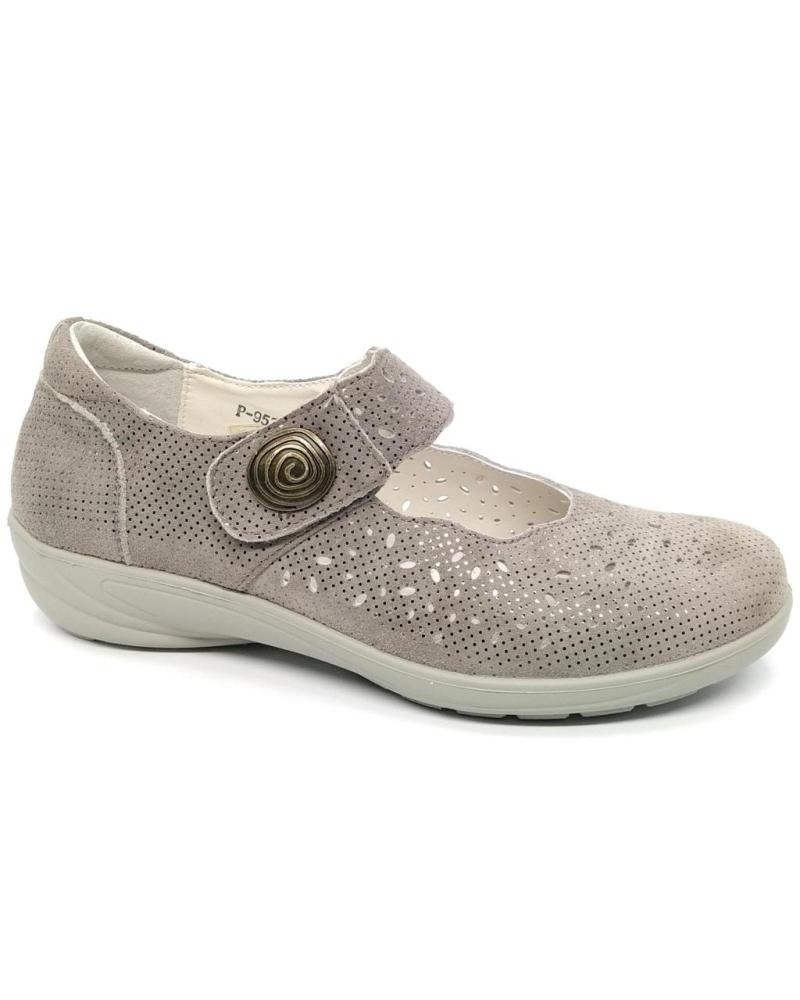 Bailarinas per Donna G COMFORT MERCEDITAS P-9528 TAUPE GRIS