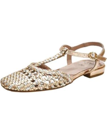 TOP3 ZAPATO CASUAL DE PIEL TRENZADA CHAMPAN