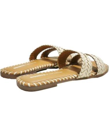 SANDALIA PLANA GIOSEPPO DE PIEL TRENZADA 'OFF-WHITE' OFF