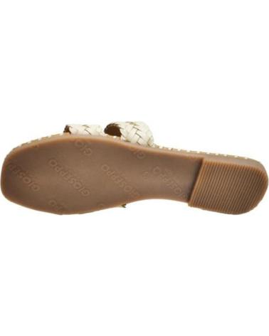 SANDALIA PLANA GIOSEPPO DE PIEL TRENZADA 'OFF-WHITE' OFF