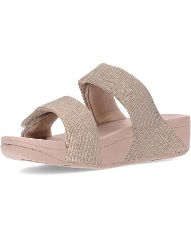 FITFLOP SANDALIAS FZ9 LULU ADJUSTABLE SHIMMERLUX SLIDES LATTEBEIGE