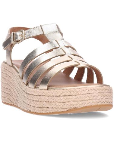 FITFLOP SANDALIAS PARA MUJER PLATFFORMS ESPADRILLE JF5 PLATINO