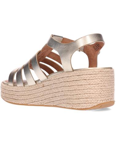 FITFLOP SANDALIAS PARA MUJER PLATFFORMS ESPADRILLE JF5 PLATINO