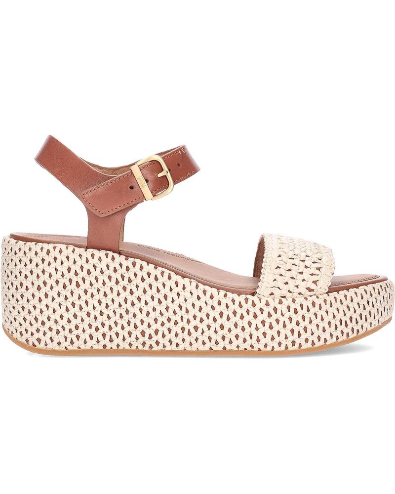 FITFLOP SANDALIAS CON CUNA PLATTFORMS WOVEN WEDGE JG1 TANIVORY