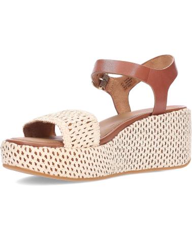 FITFLOP SANDALIAS CON CUNA PLATTFORMS WOVEN WEDGE JG1 TANIVORY