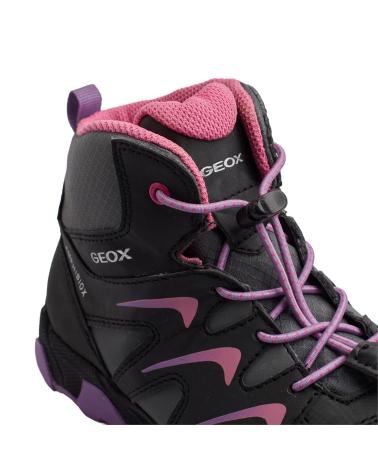 GEOX BOTAS IMPERMEABLES AMPHIBIOX J264LB-054FU PARA NINA NEGRO-ROSA
