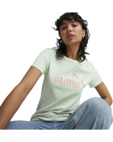 PUMA MODELO ESS SUMMER DAZE TEE PARA VERDE