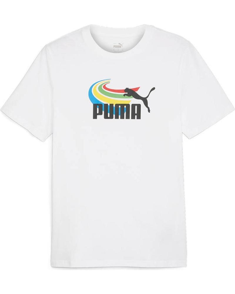 PUMA MODELO GRAPHICS SUMMER SPORTS TEE BLANCO