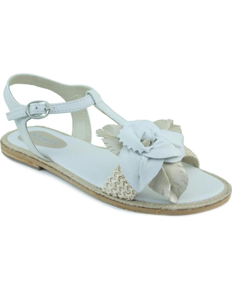 Sandalen OCA LOCA SHOES  für Mädchen OCA LOCA SANDALIA ANTE RAFIA  BLANCO