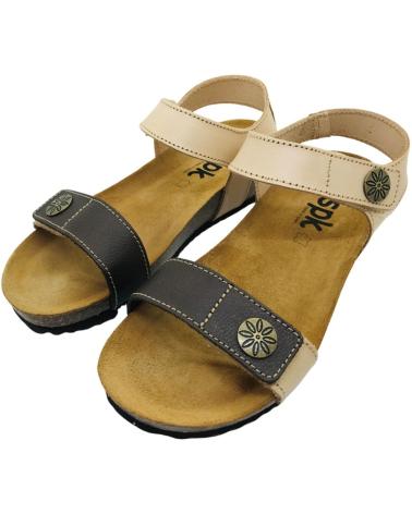 SPK SANDALIA PIEL MUJER 150 MARRON
