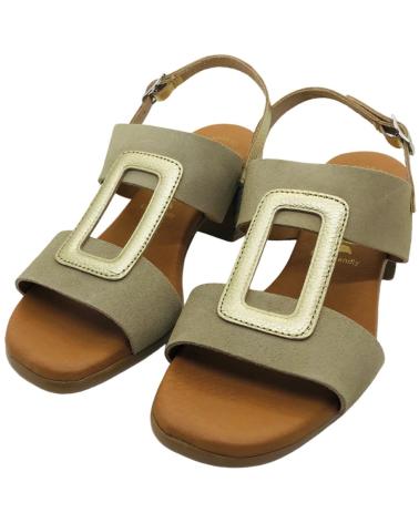 SPK SANDALIA TACON PIEL MUJER 2556 PLATINO