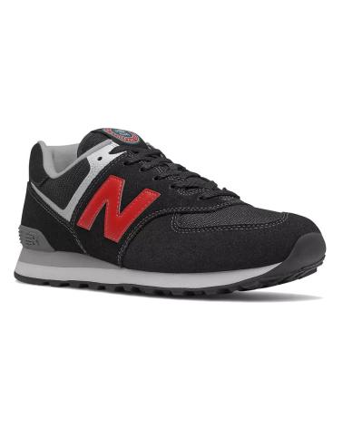 NEW BALANCE ML574HY2 NEGRO-ROJO