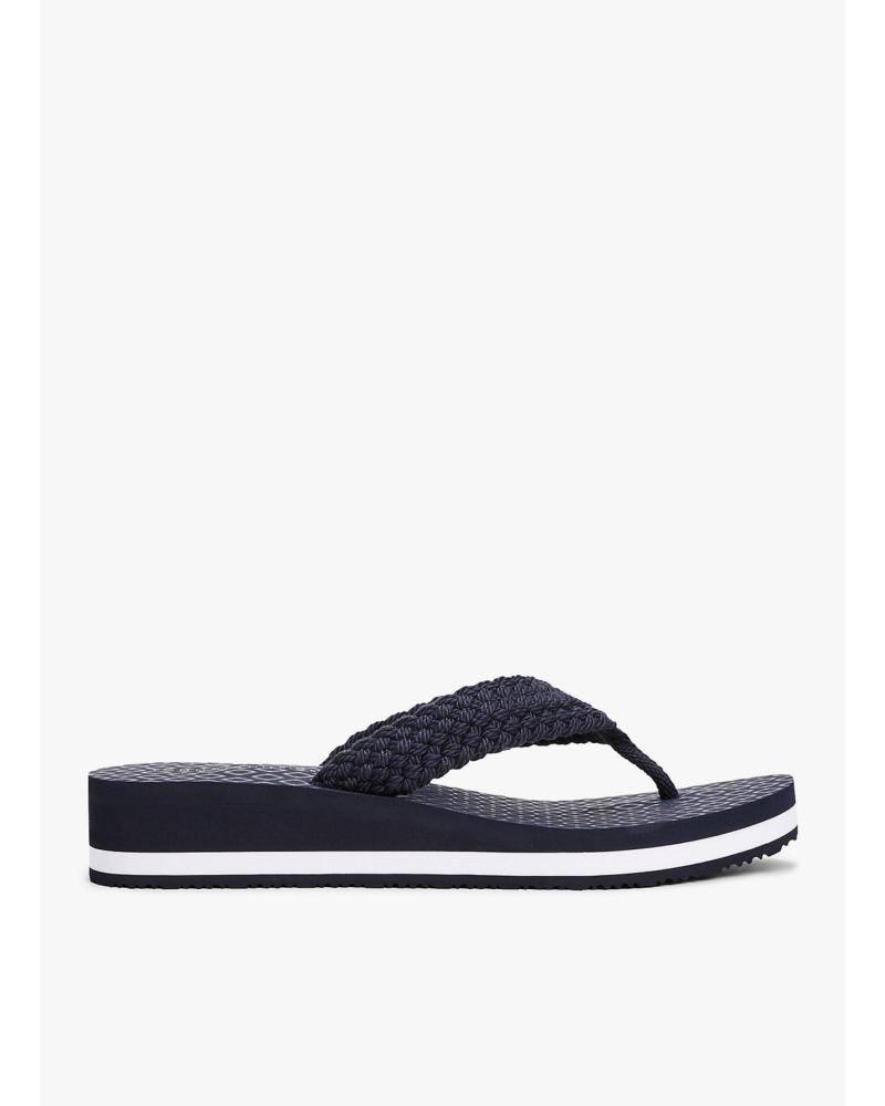 TOMMY HILFIGER TH CROCHET MID BEACH SANDAL MARINO