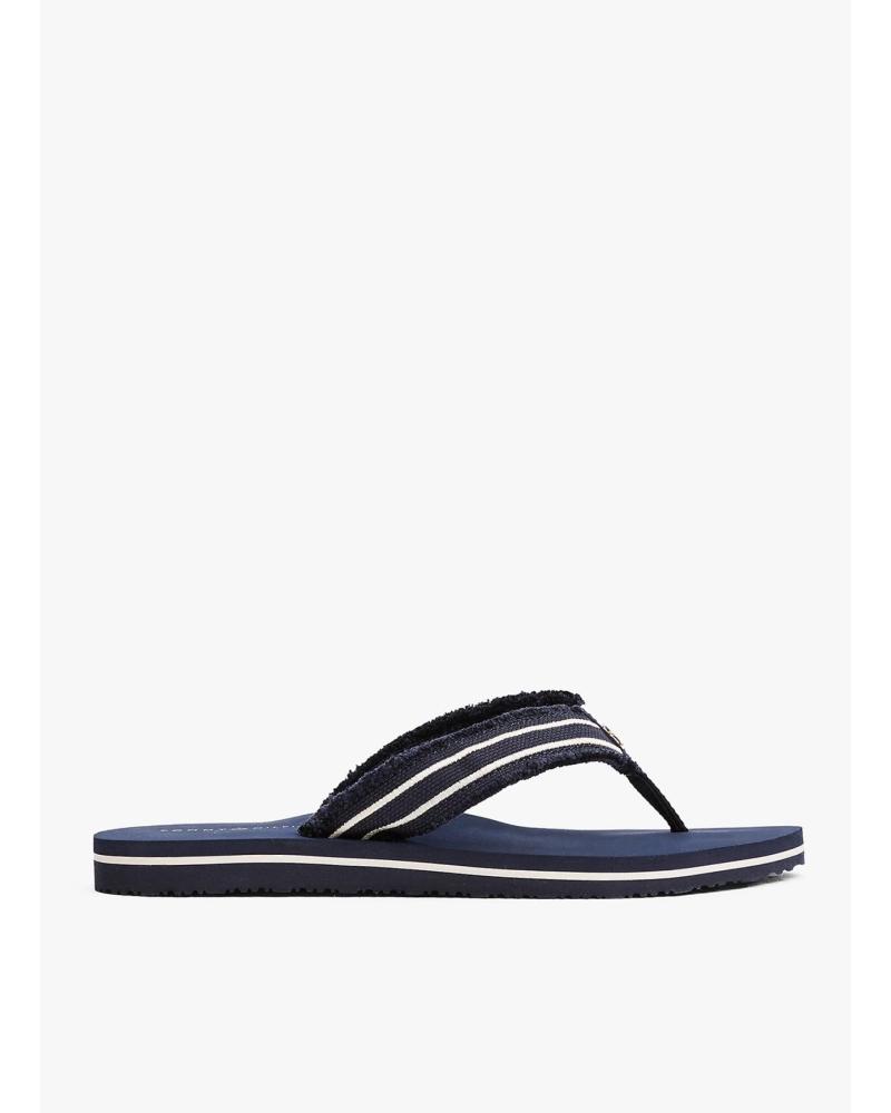TOMMY HILFIGER TH WEBBING BEACH SANDAL MARINO