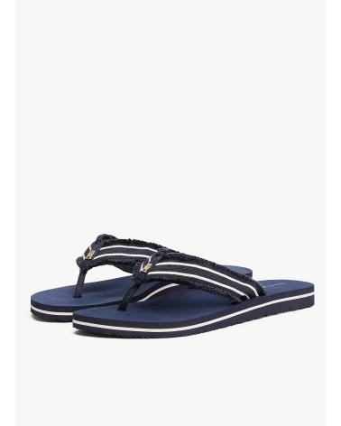 TOMMY HILFIGER TH WEBBING BEACH SANDAL MARINO