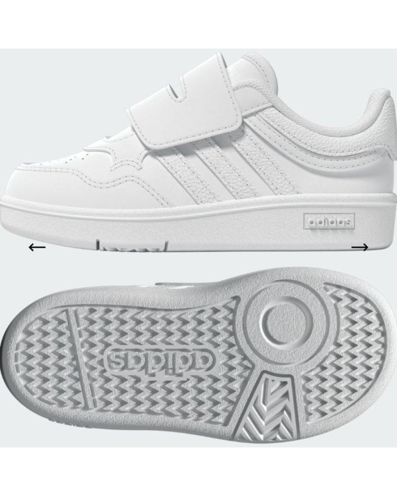 ADIDAS CASUAL BABY SNEAKERS FTWWHT - WHITE UNISEX WITH VELCRO CLOSURE FTWWHT-FTWWHT-FTWWHT
