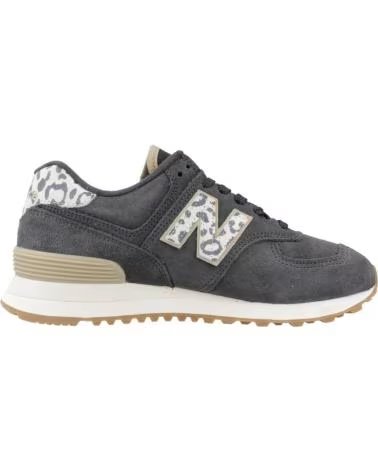 NEW BALANCE WOMEN SNEAKERS 574 WL574XE2 GREY LEOPARD PRINT XE2