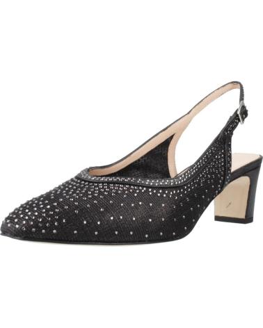 EZZIO SALONES MUJER ARGENTA MODELO 39201A COLOR  NEGRO